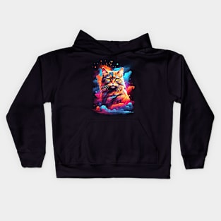 Cat Nebula 02 Kids Hoodie